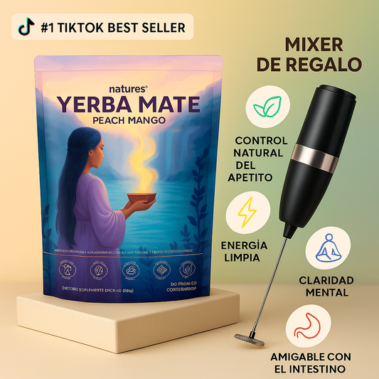 Yerba Magic – Té Quemador de Grasa Natural + Mixer de REGALO